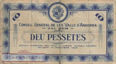 Andorra - 10  Pessetas (#004_G)
