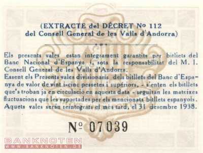 Andorra - 50  Centimes (#005_UNC)