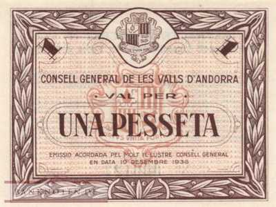 Andorra - 1  Peseta (#006_UNC)