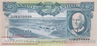 Angola - 50  Escudos (#093_AU)