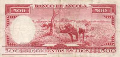 Angola - 500  Escudos (#097_VF)