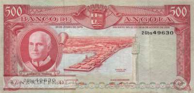 Angola - 500  Escudos (#097_VF)