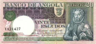 Angola - 20  Escudos (#104a_UNC)