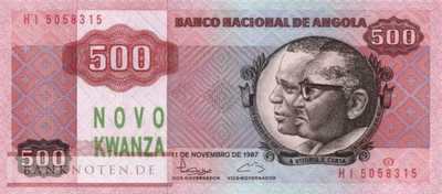 Angola - 500  Novo Kwanza (#123_UNC)