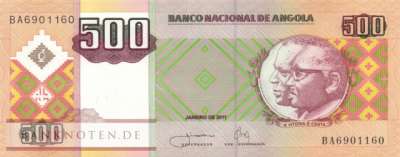 Angola - 500  Kwanzas (#149b_UNC)
