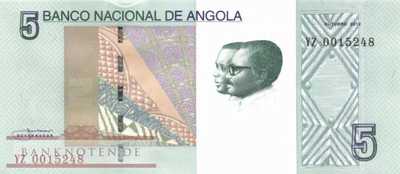 Angola - 5  Kwanzas - Ersatzbanknote (#151_AR_UNC)