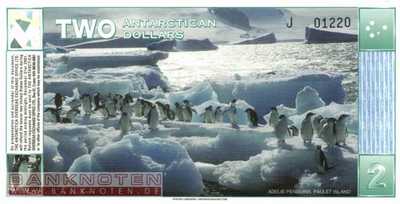 Antarctica - 2  Dollars - Privatausgabe (#002_UNC)