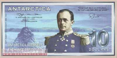 Antarctica - 10  Dollars - private issue (#010_UNC)