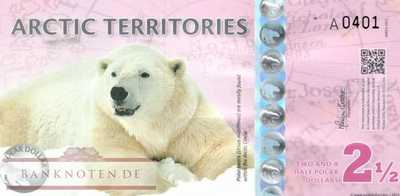 Arktische Region - 2 1/2  Polar Dollars - Privatausgabe (#904_UNC)