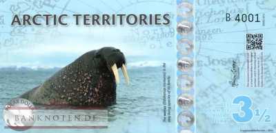 Arctic Territories - 3 1/2  Polar Dollars - private issue (#906_UNC)