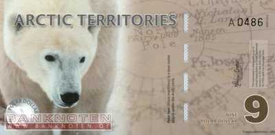 Arctic Territories - 9  Polar Dollars - private issue (#910_UNC)