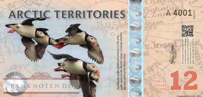 Arctic Territories - 12  Polar Dollars - private issue (#913_UNC)