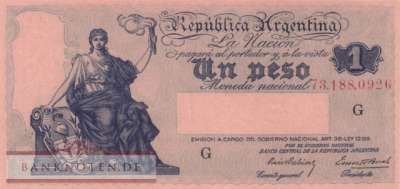 Argentinien - 1  Peso (#251a-G_UNC)