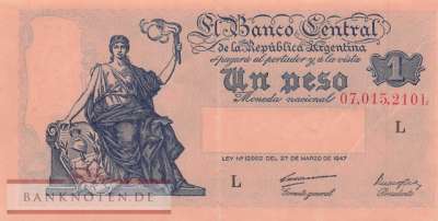 Argentinien - 1  Peso (#257-1-L_VF)
