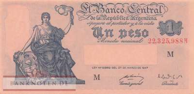 Argentinien - 1  Peso (#257-2-M_AU)