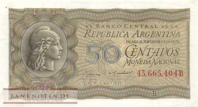 Argentinien - 50  Centavos (#261-2_AU)