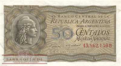 Argentinien - 50  Centavos (#261-U1_XF)