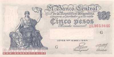 Argentinien - 5  Pesos (#264-2_UNC)