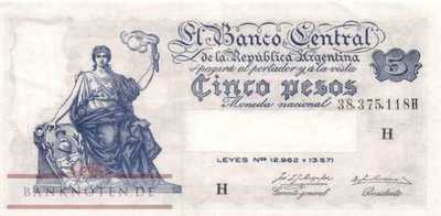 Argentina - 5  Pesos (#264d-U1_XF)