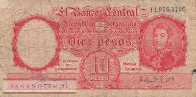 Argentinien - 10  Pesos (#265b-3_VG)