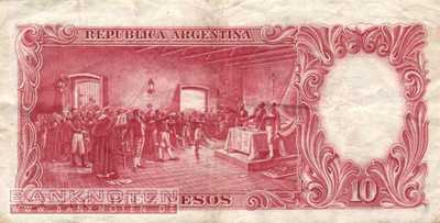 Argentinien - 10  Pesos (#270-9_VG)