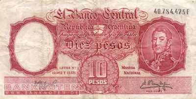 Argentinien - 10  Pesos (#270-9_VG)