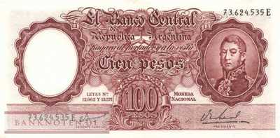 Argentinien - 100  Pesos (#272-10_XF)