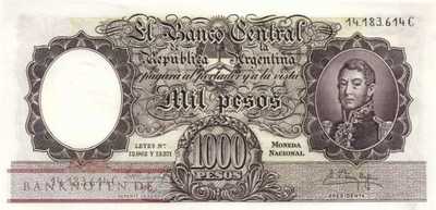 Argentina - 1.000  Pesos (#274c_UNC)