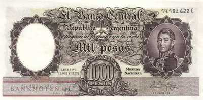 Argentina - 1.000  Pesos (#274c_AU)