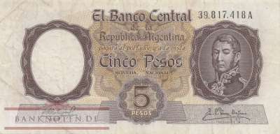 Argentinien - 5  Pesos (#275c_VF)