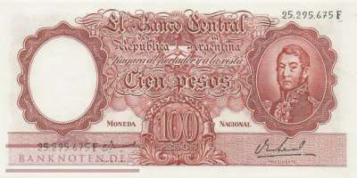 Argentinien - 100  Pesos (#277-1-F_UNC)