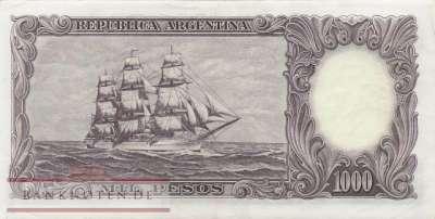 Argentinien - 1.000  Pesos (#279-3_XF)