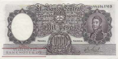 Argentinien - 1.000  Pesos (#279-3_XF)