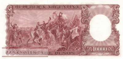 Argentinien - 10.000  Pesos (#281b_AU)