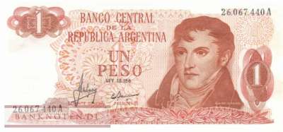 Argentina - 1  Peso (#287-1-A_AU)