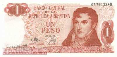 Argentinien - 1  Peso (#287-4-D_UNC)