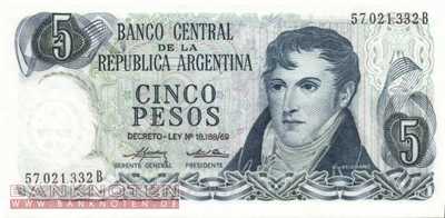 Argentinien - 5  Pesos (#294-2-B_UNC)