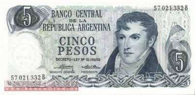 Argentina - 5  Pesos (#294-2-B_UNC)