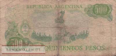 Argentinien - 500  Pesos (#298a_G)