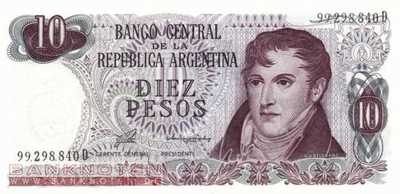 Argentina - 10  Pesos (#300-D_UNC)