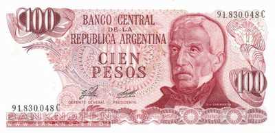 Argentina - 100  Pesos (#302a-1-C_UNC)