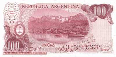 Argentinien - 100  Pesos (#302b-2-D_UNC)