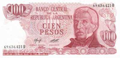 Argentina - 100  Pesos (#302b-D_UNC)