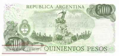 Argentinien - 500  Pesos (#303a-U1_UNC)