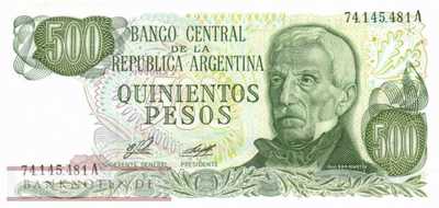 Argentina - 500  Pesos (#303a-U2_UNC)