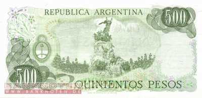 Argentinien - 500  Pesos (#303b-2-B_UNC)