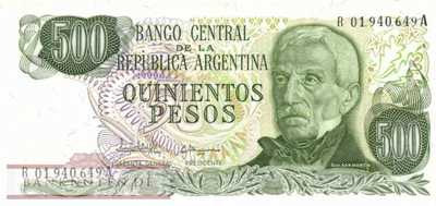 Argentina - 500  Pesos - Replacement (#303cR_UNC)
