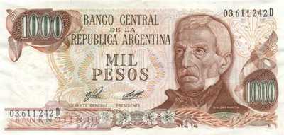 Argentinien - 1.000  Pesos (#304b-1-D_VF)