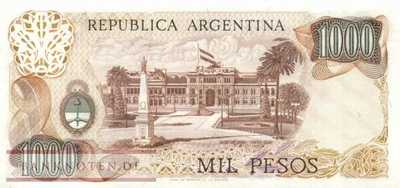 Argentinien - 1.000  Pesos (#304c-1-G_UNC)