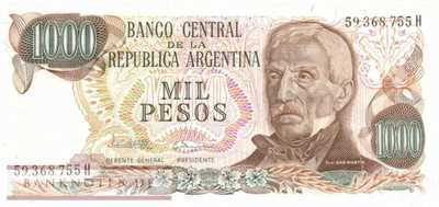 Argentinien - 1.000  Pesos (#304d-H_UNC)